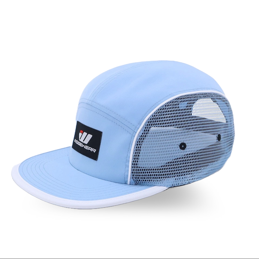 5 Panel Mesh Hat -Baby Blue