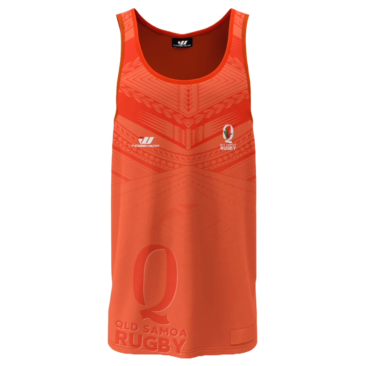 QLD Samoa Rugby Singlet - Orange